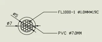 Multicore fiber cable for soalr lighting