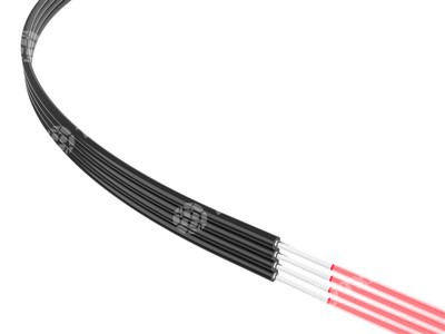 Kabel Optik Plastik Quadra Paralel